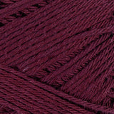 Filato di cotone, prugna, 50gr, 170m