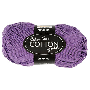 Fil de coton Creativ company, violet, 50gr, 170m