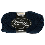 Fil de coton Creativ company, bleu foncé, 50gr, 170m