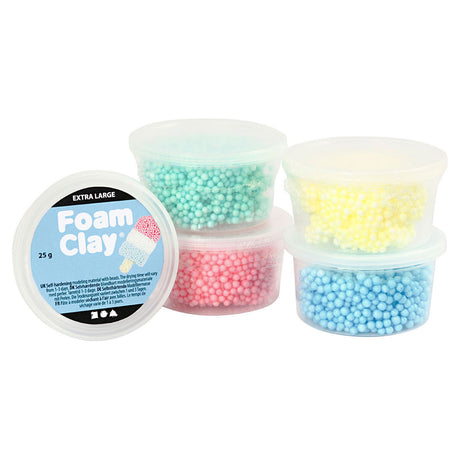 Argile mousse Creativ company extra large, 5 couleurs