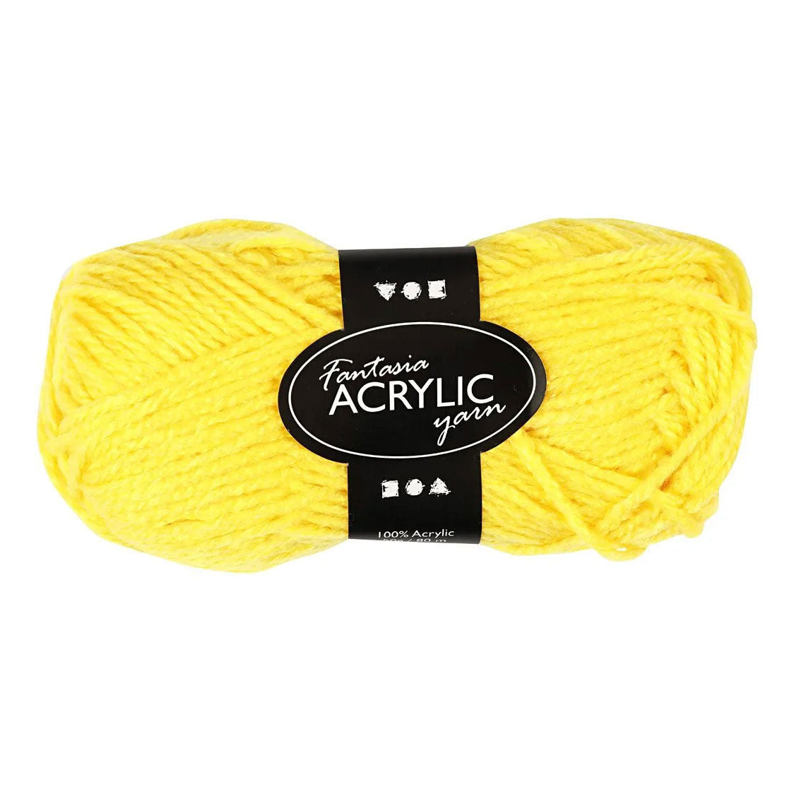 Creative Company Yarn Acrilic Yarn Yellow 50gr, 80m