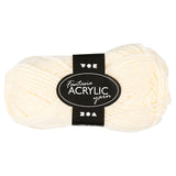 Fil acrylique Creativ company, blanc cassé, 50gr, 80m