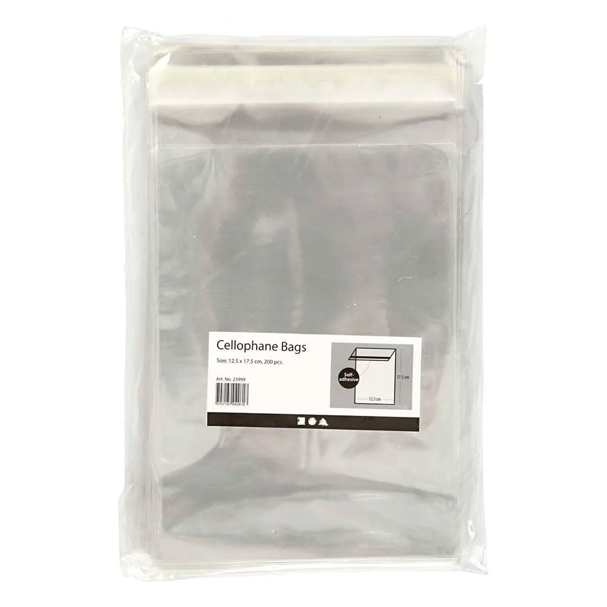Sacs en cellophane Creativ Company 17 x 12 cm, 200 pcs.