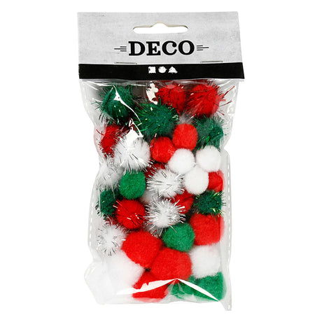 Pompons de la société Creativ Noël, 48 ​​pcs.
