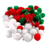 Pompons de la société Creativ Noël, 48 ​​pcs.