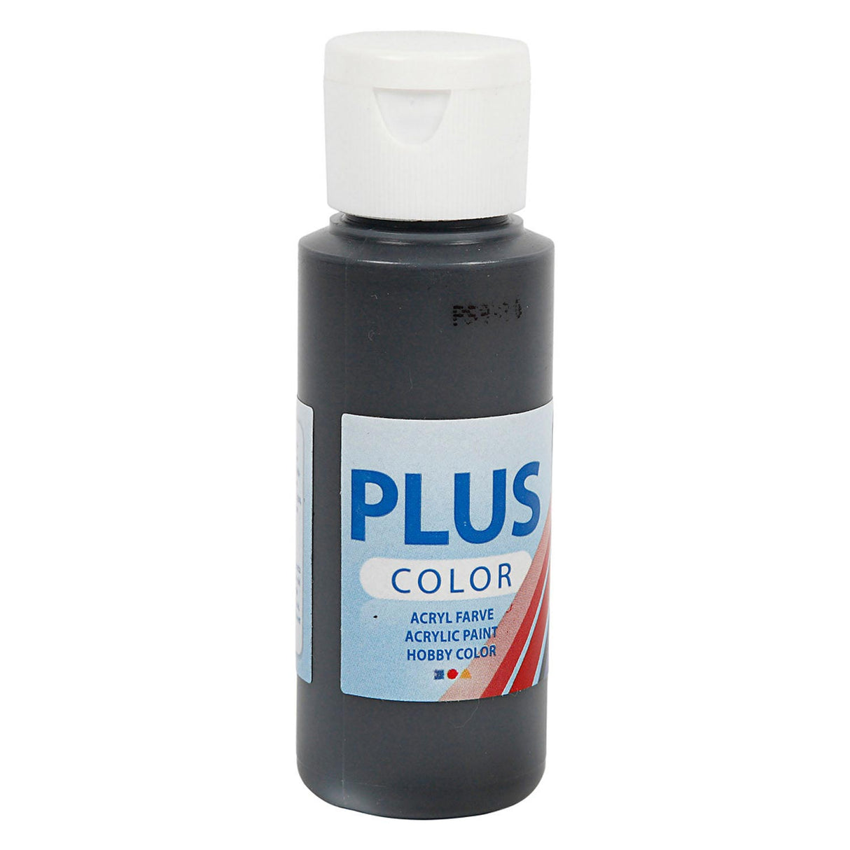 Plus Farbe Acrylfarbe schwarz, 60 ml