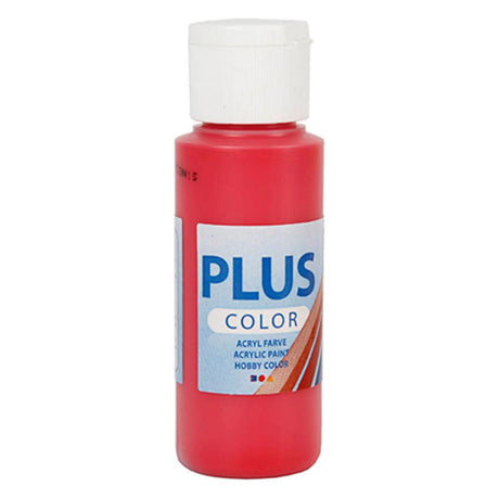 Creativ company plus couleur peinture acrylique rouge baie, 60ml
