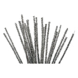 Société créative https : www.ccobby.nl chenille-l-30-cm-thickness-6-mm-glitter-silver-24-piece-1-box