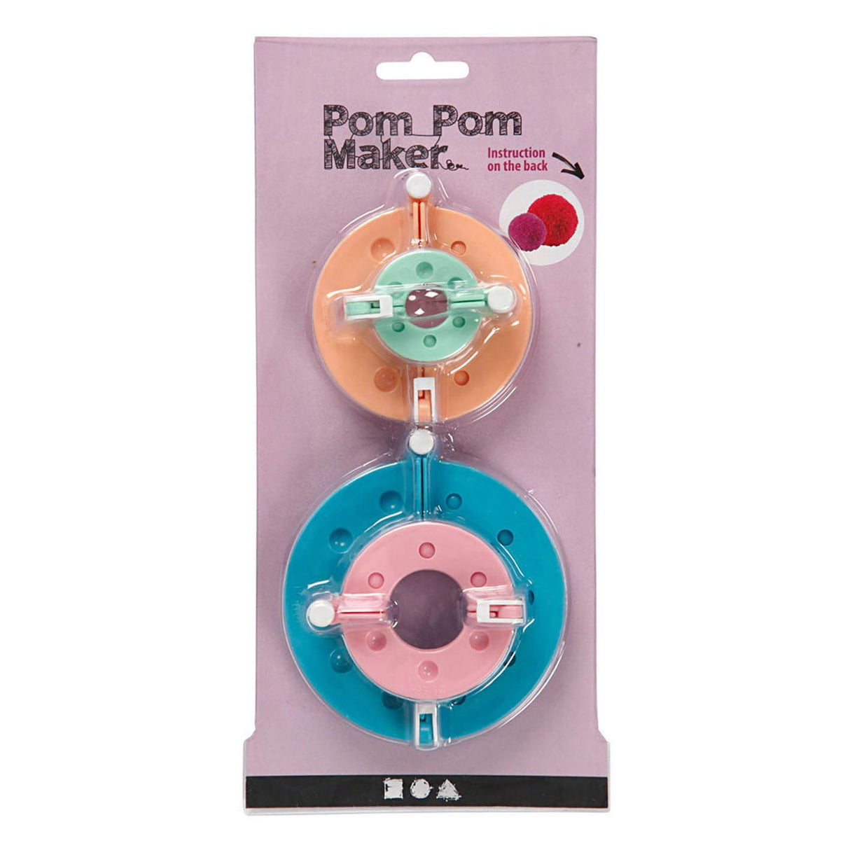 Entreprise créative https: www.ccobby.nl pom-pom-maker-d-3-5-5-5-7-9-cm-4-stuk-1-set
