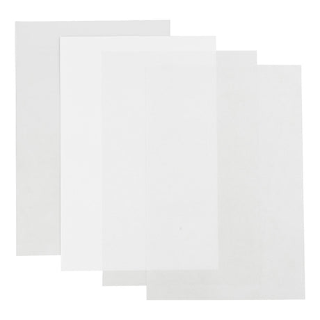 Société créative https : www.ccobby.nl feuilles-rétractable-foil-sheet-20x30-cm-thickness-0-3-mm-transparent-gloss-matt-transparent-matt-white-4-sheet-1-box