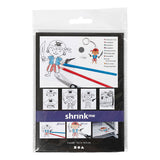 Société créative https : www.ccobby.nl feuilles-rétractable-foil-avec-motifs-pirate-sheet-10-5x14-5-cm-thickness-0-3-mm-matt-transparent-4-sheet-1-box