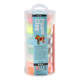 Foam clay pastel colors glitter, 6x14gr.