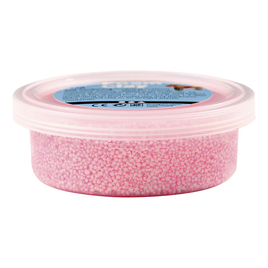 Argile Foam ®, paillettes, couleurs pastel, 14 gr, boîte de 6