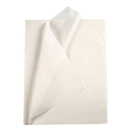 Creativ company papier de soie - papier de soie - papier crépon - papier de soie - blanc - emballage - décoration - bricolage - 50x70 cm - 14 grammes - 10 feuilles