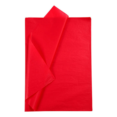 Creativ Company Paper de tissu rouge 10 feuilles 14 gr, 50x70cm
