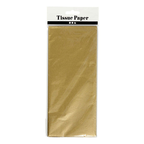Creativ Company Paper Tissue Paper Gold 6 feuilles 14 gr, 50x70cm