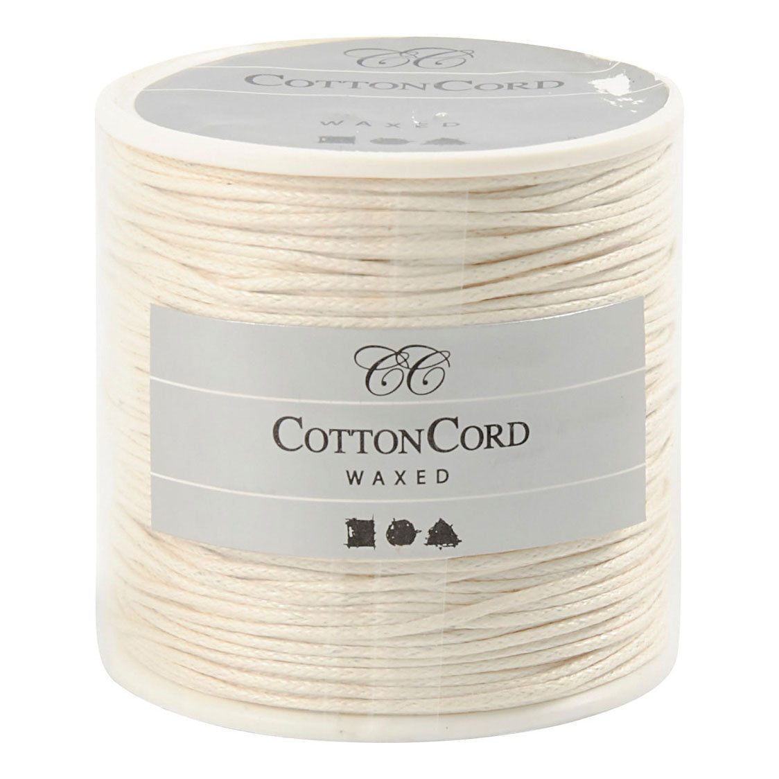 Creativ Company Company Cotton Cord off-White Tloust 1 mm, 40m