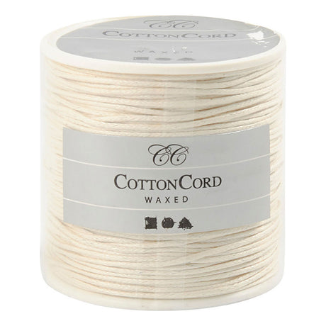Crétiv Company CORTON CORDE ÉPÉPAPE WHITE 1 mm, 40m