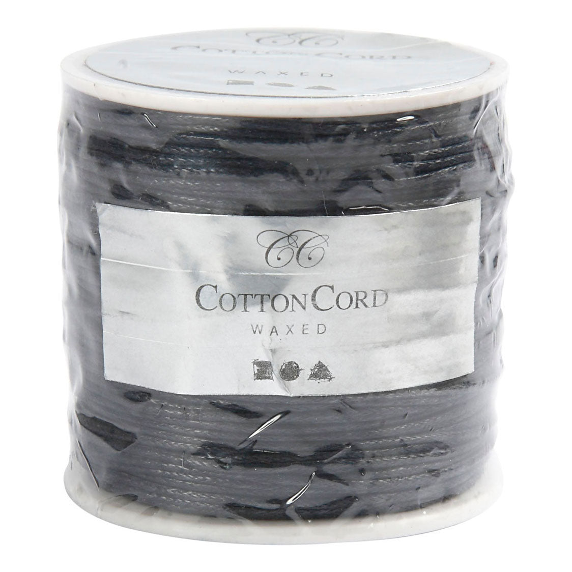 Creativ Company Coton Cord Black Dicke 1mm, 40m