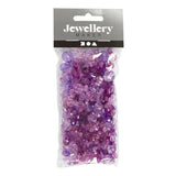 Creativ Company Facet beads Mix Purple, 45 grams