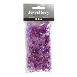 Creativ Company Facet Beads Mix Purple, 45 grammes