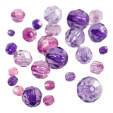 Creativ Company Facet beads Mix Purple, 45 grams