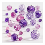 Creativ Company Facet beads Mix Purple, 45 grams