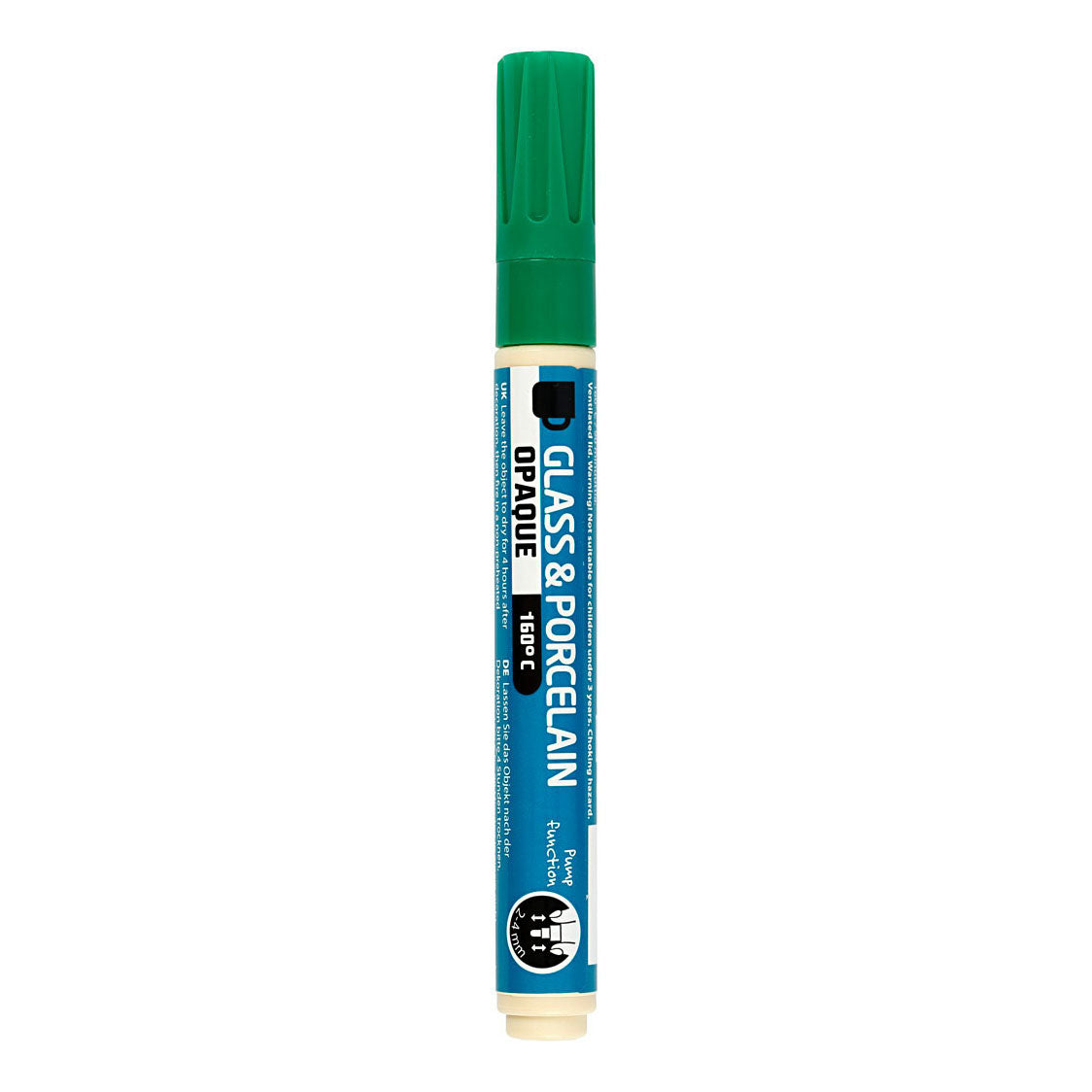 Creativ Company Glass and Porcelain Start -Cover - Green