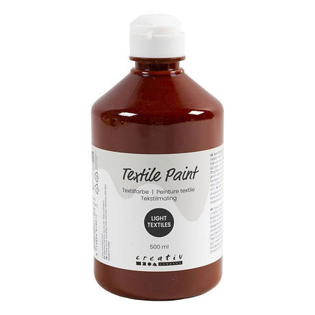 Creativ company textiel color verf - bruin, 500ml