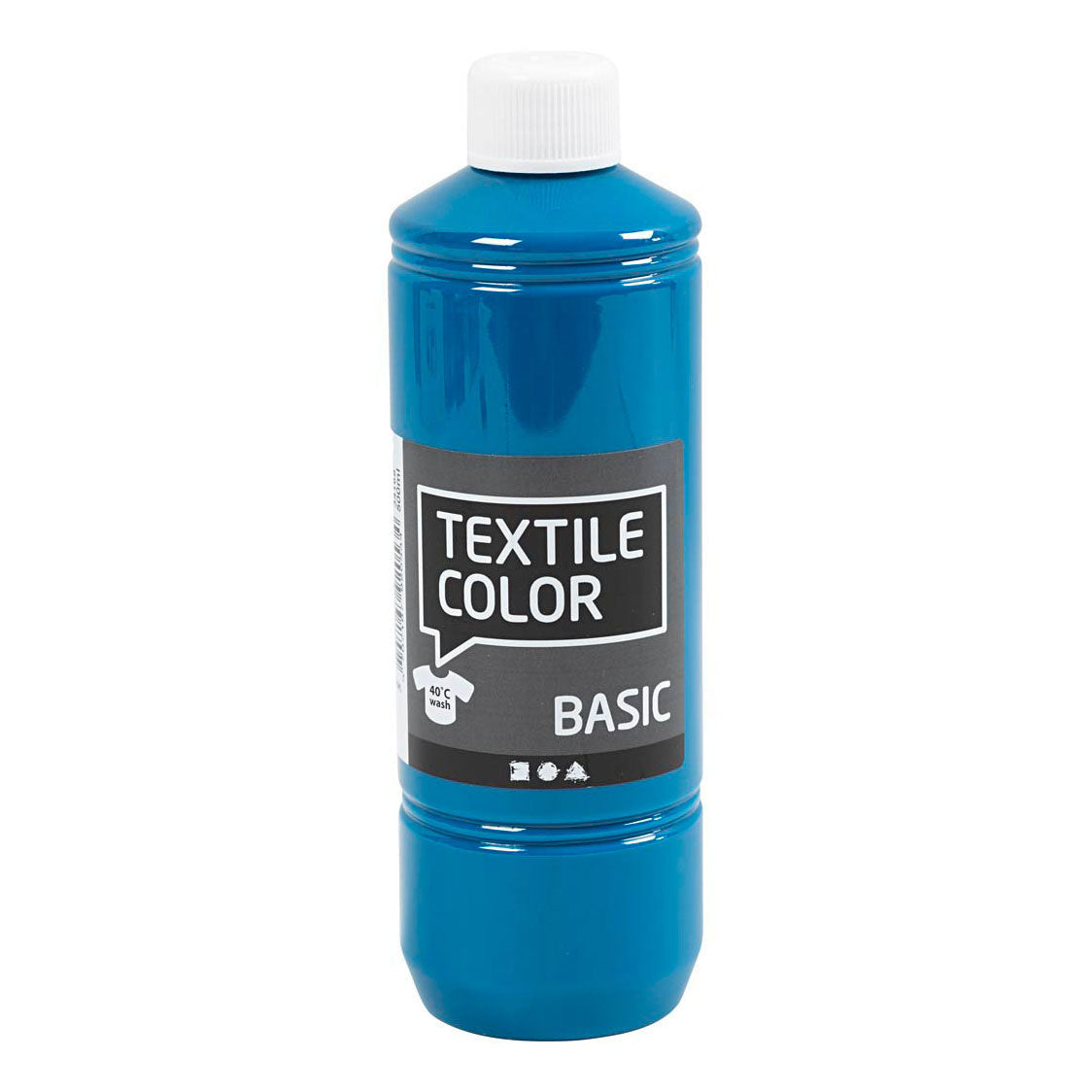 Creativ company textiel color verf - turquoiseblauw, 500ml