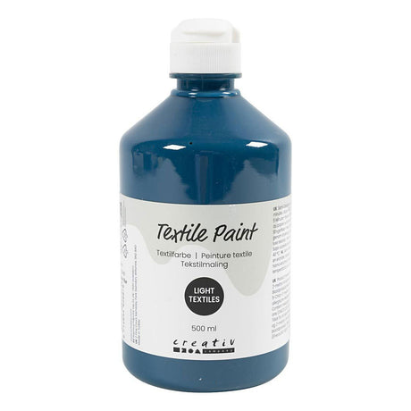 Creativ company textiel color verf - turquoiseblauw, 500ml