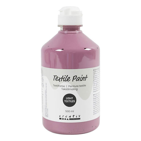 Creativ company textiel color verf - donkerroze, 500ml