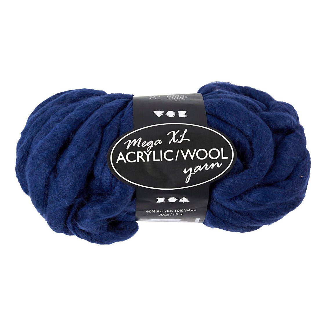 Creativ Company XL Yarn de l'acryl - bleu foncé, 15m