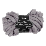 Creativ Company XL Yarn from acryl - gris, 15m