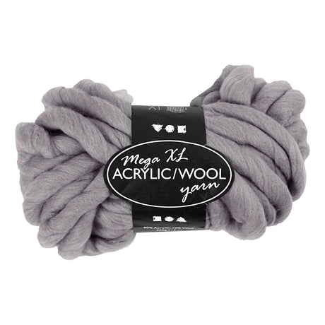 Creativ Company XL Yarn from acryl - gris, 15m