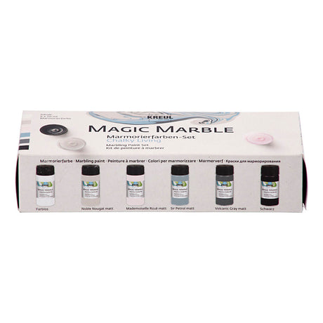 Creativ Company Magic Marble Paint Pastel Couleurs, 6x20 ml