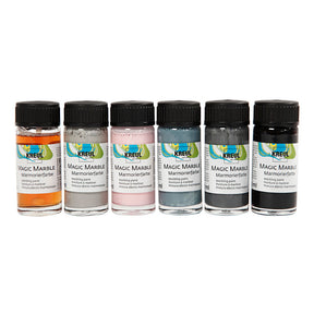 Creativ Company Magic Marble Paint Pastel Couleurs, 6x20 ml