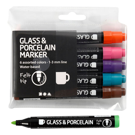 Creativ Company Glass and Porcelain Stats Couleurs supplémentaires, 6e.