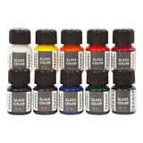 Couriv Company Couleur en verre transparent couleur de peinture en verre, 10x30 ml