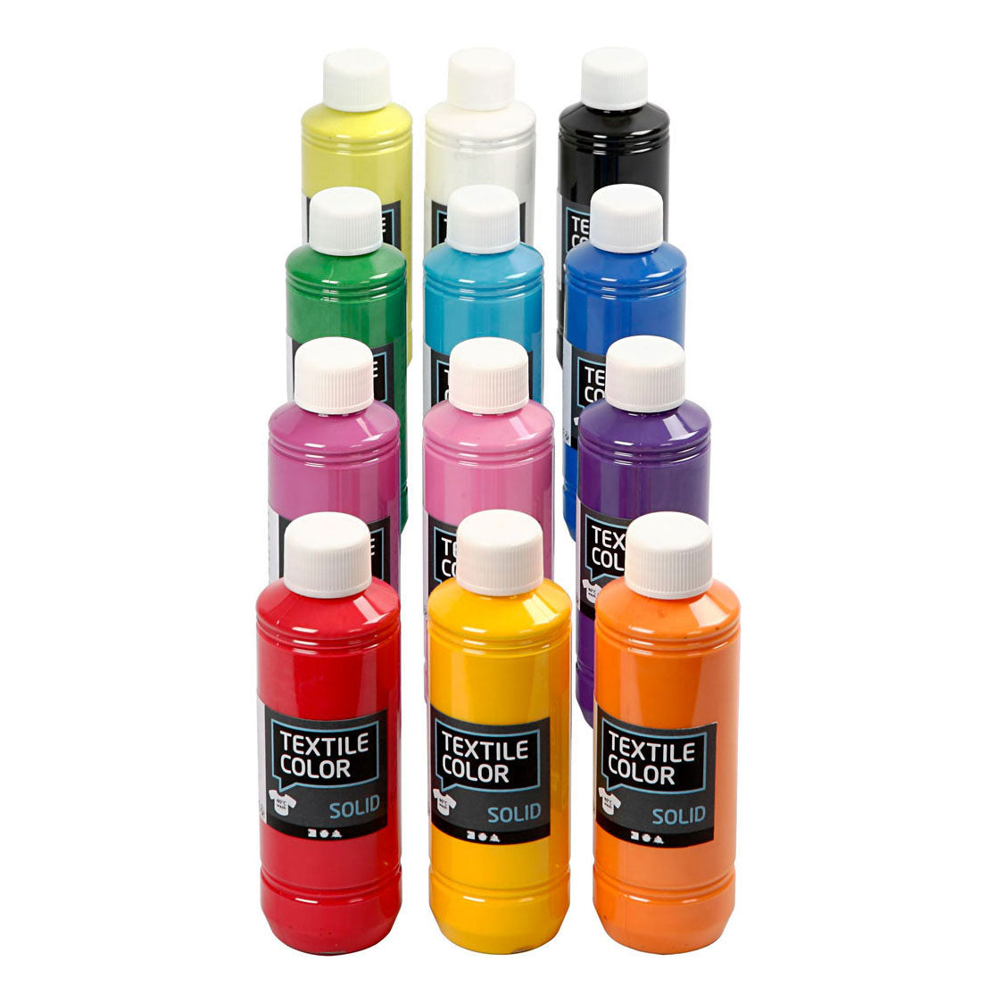 Creativ Company Textile Color covering textile paint, 12x250ml