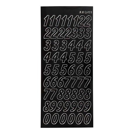 Creativ Company Stickers Big Figures Black, 1 Feuille