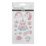 Creative Company Diamant Stickers Unicorn, 1 Sheet