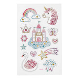 Creative Company Diamant Stickers Unicorn, 1 Sheet