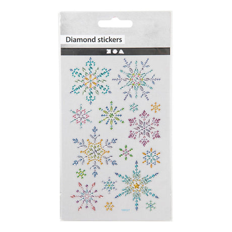 Crival Company Diamant Stickers Ice Crystals, 1 feuille