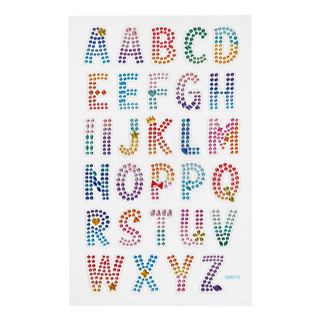 Creativ Company Diamant Stickers Alphabet, 1 feuille