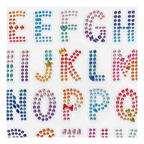 Creativ Company Diamant Stickers Alphabet, 1 feuille