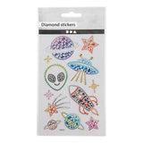 Creativ Company Diamant Stickers Stickers Space, 1 feuille