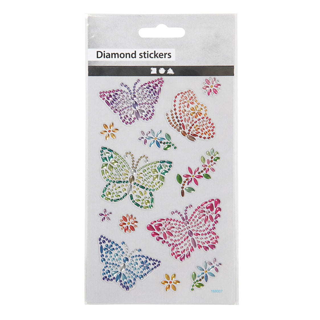 Kreativfirma Diamant Sticker Butterfly, 1 Blatt