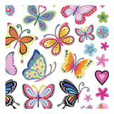 Creativ Company Stickers Fleurs et papillons, 1 feuille