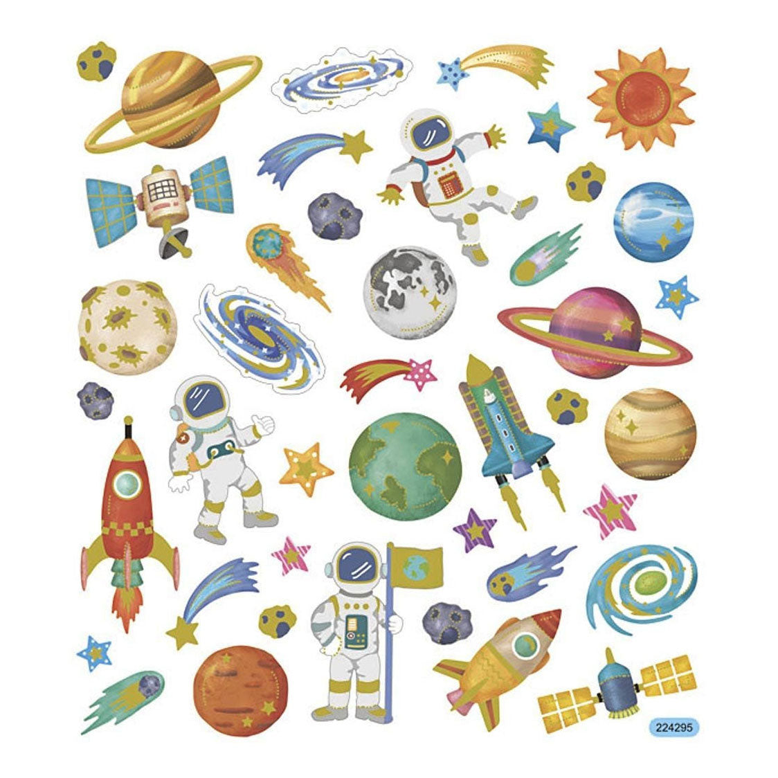 Creativ Company Stickers Space Travel, 1 list